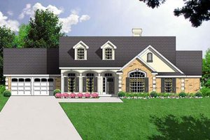 Traditional Exterior - Front Elevation Plan #40-227