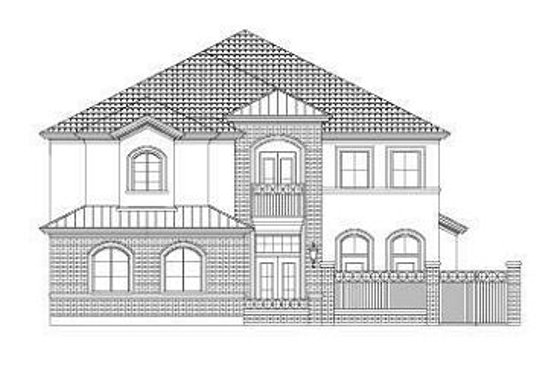Exterior - Front Elevation for European House Plan #411-870 - 3 bed, 3.5 bath