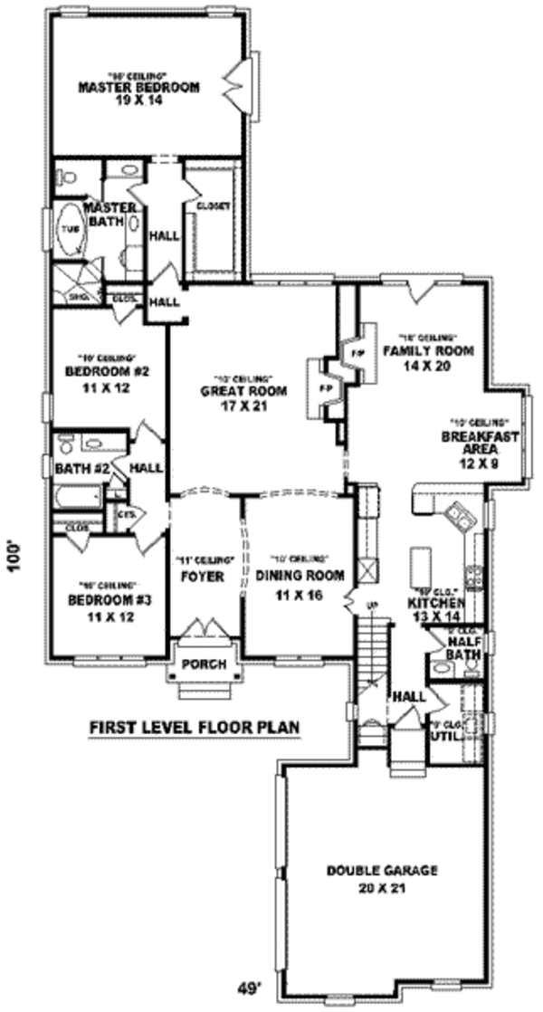 European Floor Plan - Main Floor Plan #81-1227