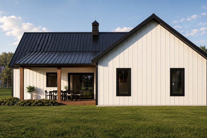 House Blueprint - Exterior - Rear Elevation for Farmhouse House Plan #1064-515 - 2 bed, 2.5 bath