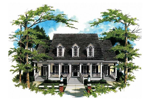 Traditional Exterior - Front Elevation Plan #37-113