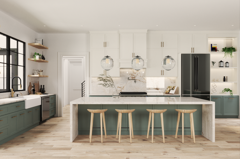 Architectural House Design - Interior - Kitchen for Farmhouse House Plan #119-449 - 3 bed, 3 bath