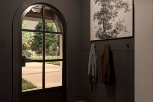 Interior - Entry for Tudor House Plan #455-373 - 2 bed, 2 bath