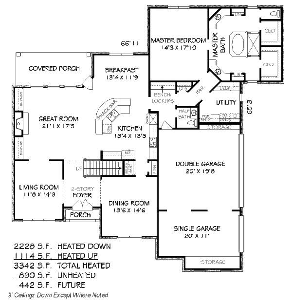 European Floor Plan - Main Floor Plan #424-33