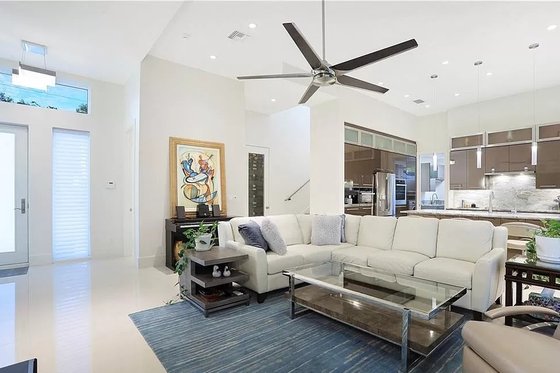 Interior - Family Room 1 for Modern House Plan #548-40 - 3 bed, 3.5 bath