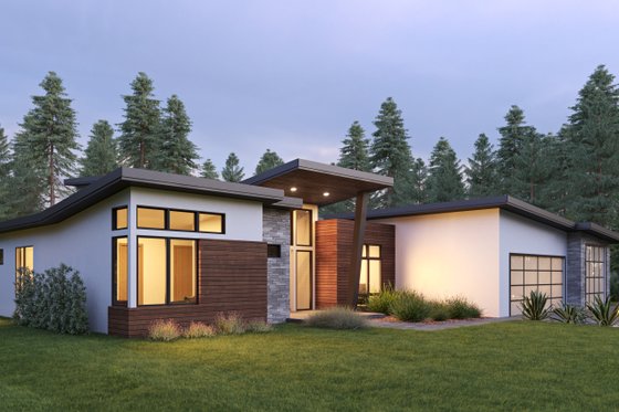 Exterior - Other Elevation for Contemporary House Plan #1066-168 - 4 bed, 3.5 bath