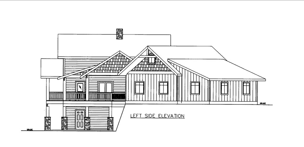 Exterior - Other Elevation for Craftsman House Plan #117-1115 - 3 bed, 3 bath