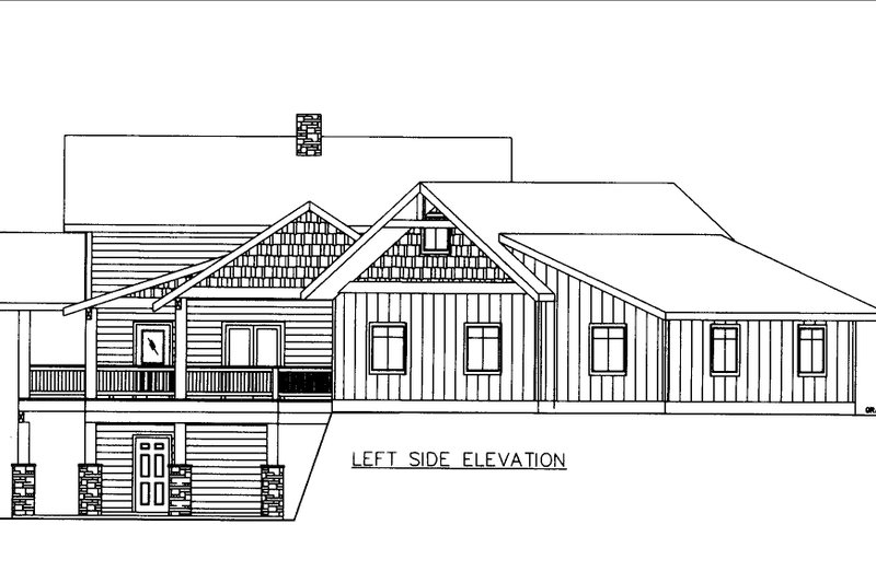 Dream House Plan - Exterior - Other Elevation for Craftsman House Plan #117-1115 - 3 bed, 3 bath