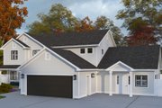 Farmhouse Style House Plan - 4 Beds 3.5 Baths 2525 Sq/Ft Plan #1060-407 Exterior 