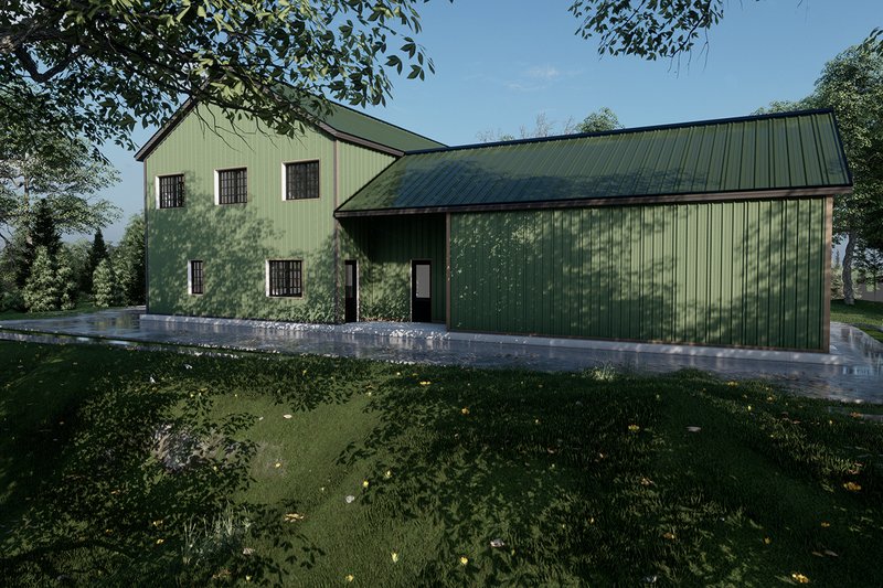 Home Plan - Exterior - Other Elevation 1 for Barndominium House Plan #1107-14 - 4 bed, 2.5 bath