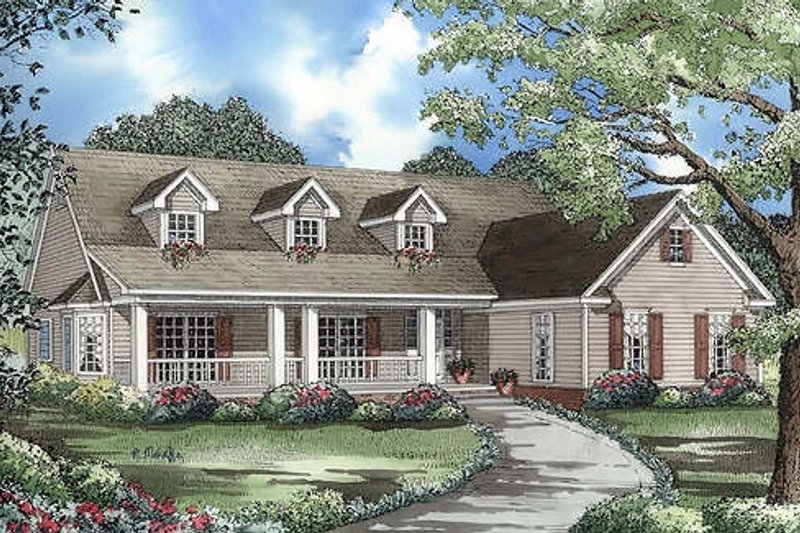 Home Plan - Country farmhouse 2100square feet 3 bedrooms and 2.5 bathrooms.