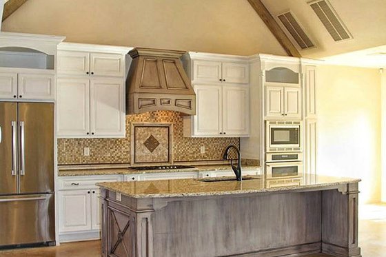 Interior - Kitchen for European House Plan #17-2499 - 4 bed, 3.5 bath