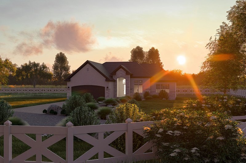 Architectural House Design - Exterior - Other Elevation 2 for Traditional House Plan #455-227 - 3 bed, 2 bath