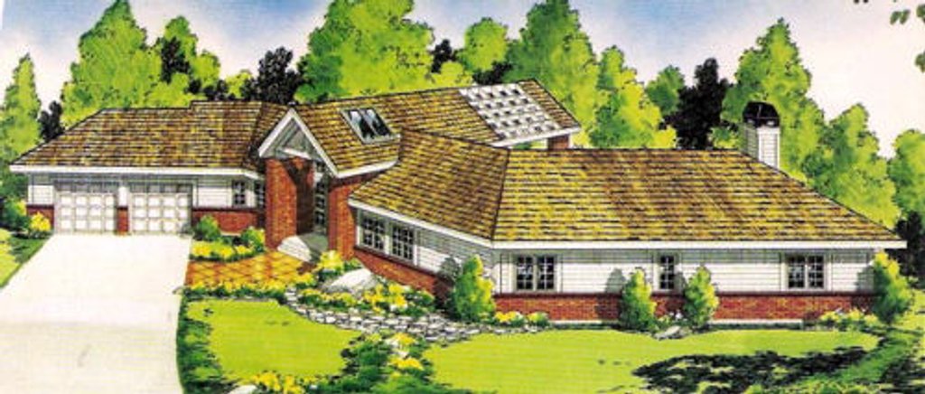 Exterior - Front Elevation 2 for Traditional House Plan #312-512 - 3 bed, 2.5 bath