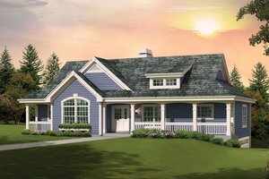 Country Exterior - Front Elevation Plan #57-692