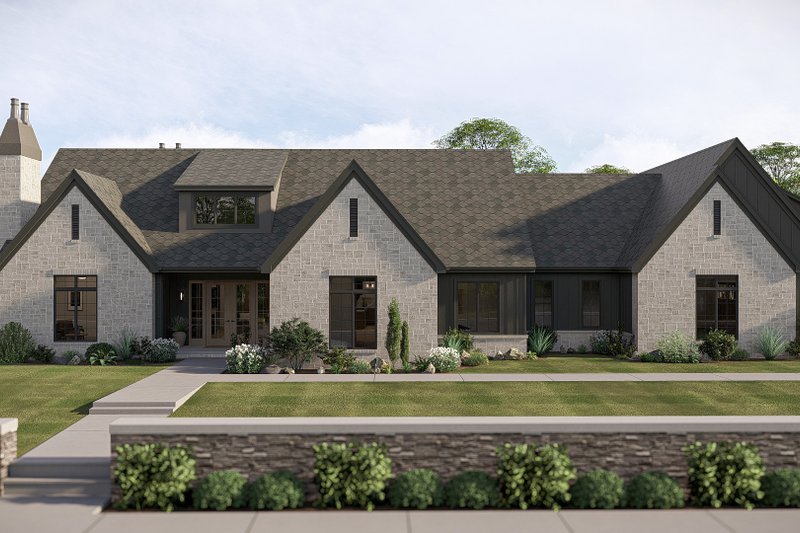 House Plan Design - Exterior - Other Elevation for Cottage House Plan #455-738 - 4 bed, 3.5 bath