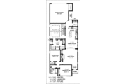 European Style House Plan - 3 Beds 2 Baths 1617 Sq/Ft Plan #424-44 