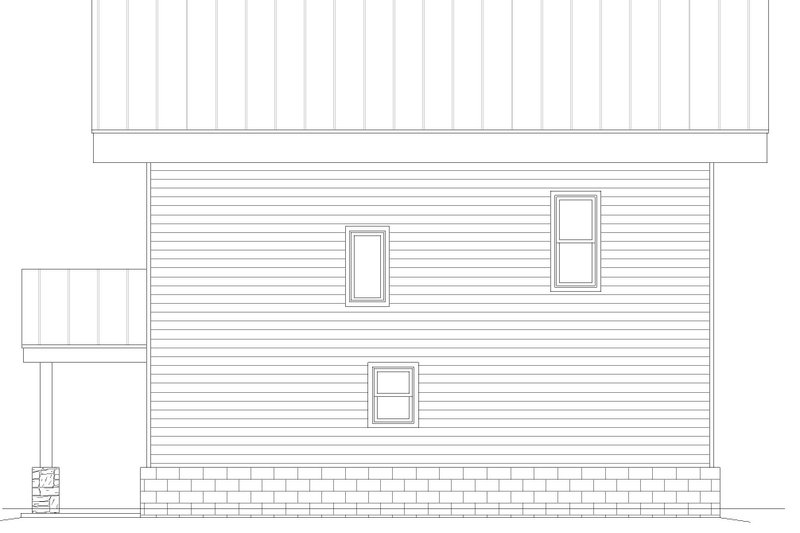 Architectural House Design - Exterior - Rear Elevation for Modern House Plan #932-575 - 3 bed, 2 bath