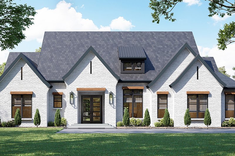 Home Plan - European Exterior - Front Elevation Plan #119-441