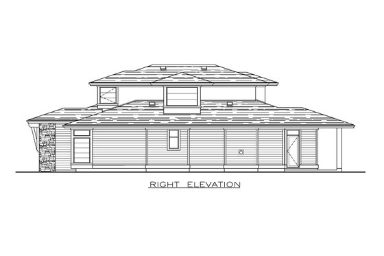 Exterior - Other Elevation 1 for Modern House Plan #1100-48 - 4 bed, 2.5 bath