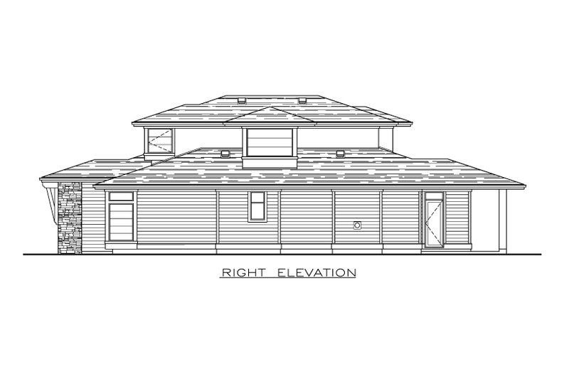 Dream House Plan - Exterior - Other Elevation 1 for Modern House Plan #1100-48 - 4 bed, 2.5 bath