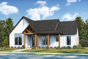 Exterior - Other Elevation for Farmhouse House Plan #1074-117 - 3 bed, 2 bath