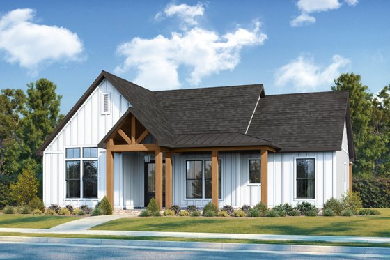 Exterior - Other Elevation for Farmhouse House Plan #1074-117 - 3 bed, 2 bath