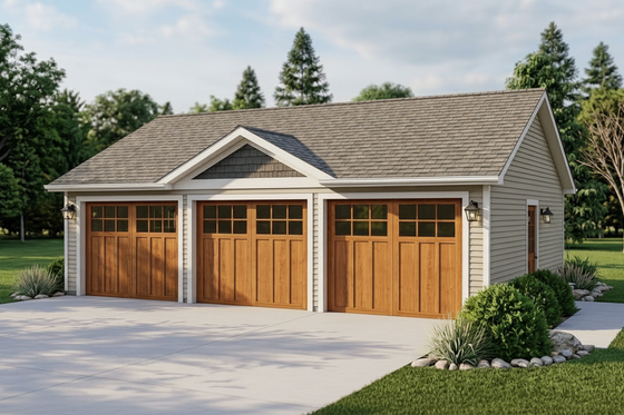Exterior - Front Elevation for Country House Plan #1064-53, 0 bath