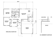 Ranch Style House Plan - 3 Beds 2 Baths 1276 Sq/Ft Plan #116-173 