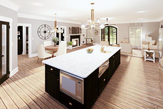 Interior - Kitchen for Southern House Plan #44-269 - 3 bed, 2.5 bath