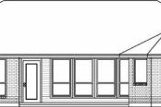 Exterior - Rear Elevation for Traditional House Plan #84-133 - 3 bed, 2 bath
