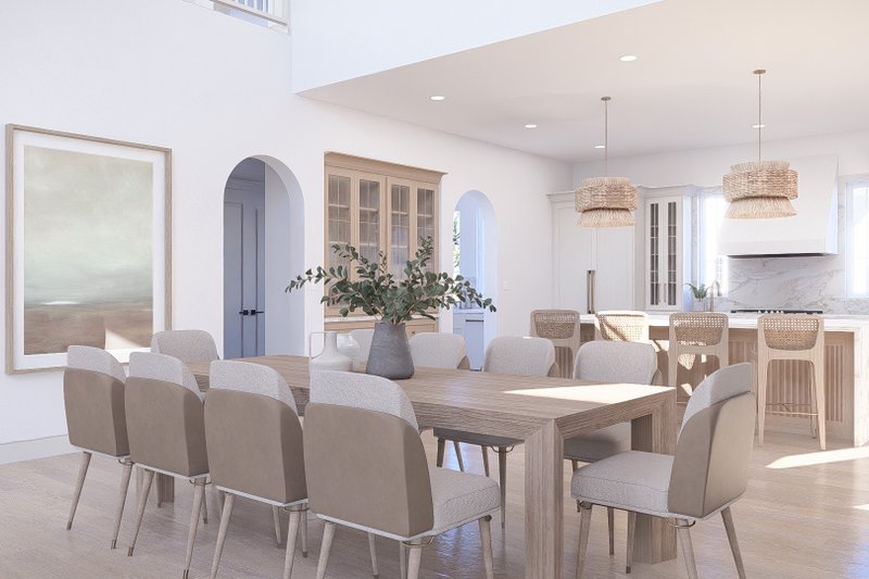 House Blueprint - Interior - Dining Room for Beach House Plan #455-766 - 4 bed, 3.5 bath