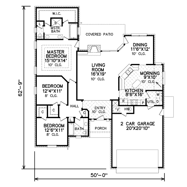 Traditional Floor Plan - Main Floor Plan #65-472