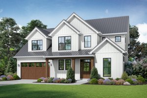 Contemporary Exterior - Front Elevation Plan #48-986