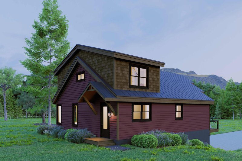 Home Plan - Exterior - Rear Elevation for Country House Plan #932-1450 - 3 bed, 2.5 bath
