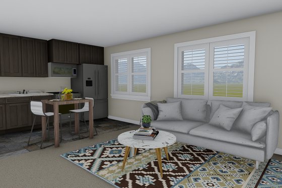 Interior - Kitchen for Traditional House Plan #1060-84 - 1 bed, 1.5 bath