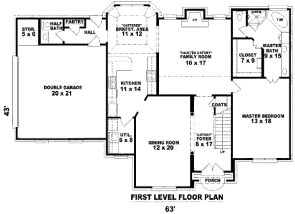 European Floor Plan - Main Floor Plan #81-13728