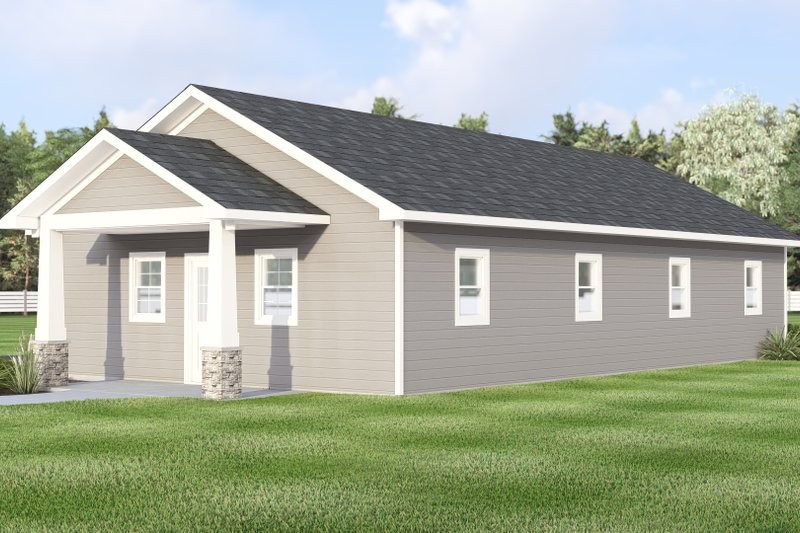 Home Plan - Exterior - Other Elevation 1 for Country House Plan #1064-76, 0 bath