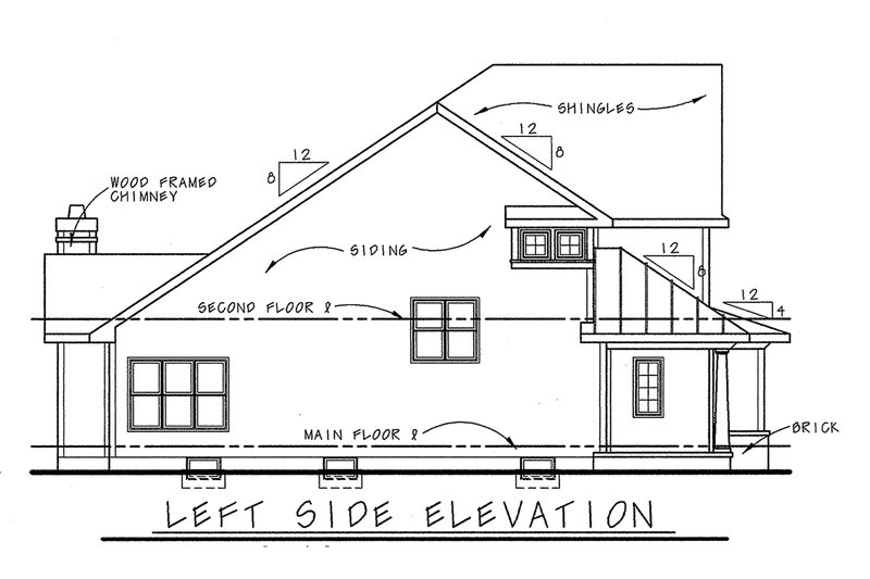 Dream House Plan - Exterior - Other Elevation for Bungalow House Plan #20-1230 - 3 bed, 2.5 bath