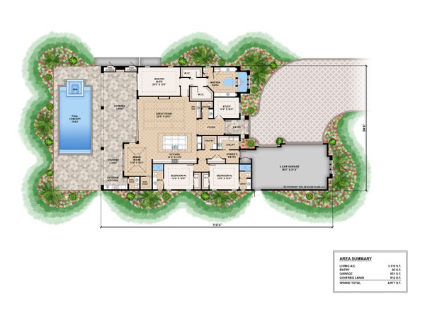 Architectural House Design - Contemporary Floor Plan - Main Floor Plan #1083-9