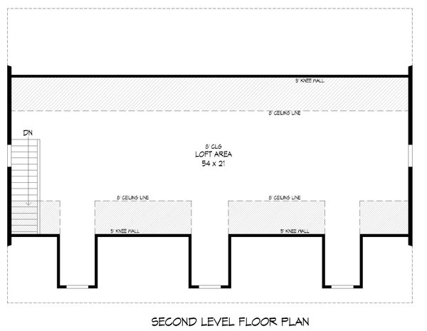 Traditional Floor Plan - Upper Floor Plan #932-486