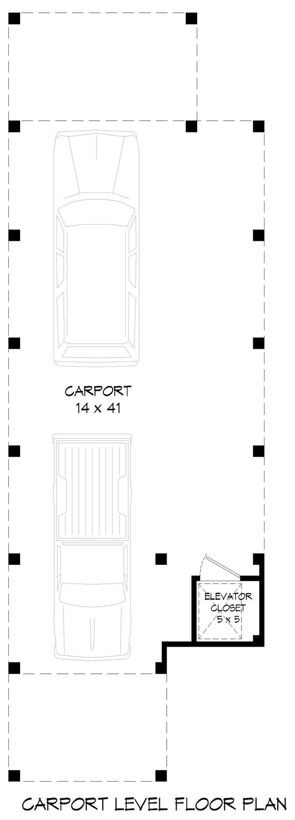 Beach Floor Plan - Lower Floor Plan #932-1001