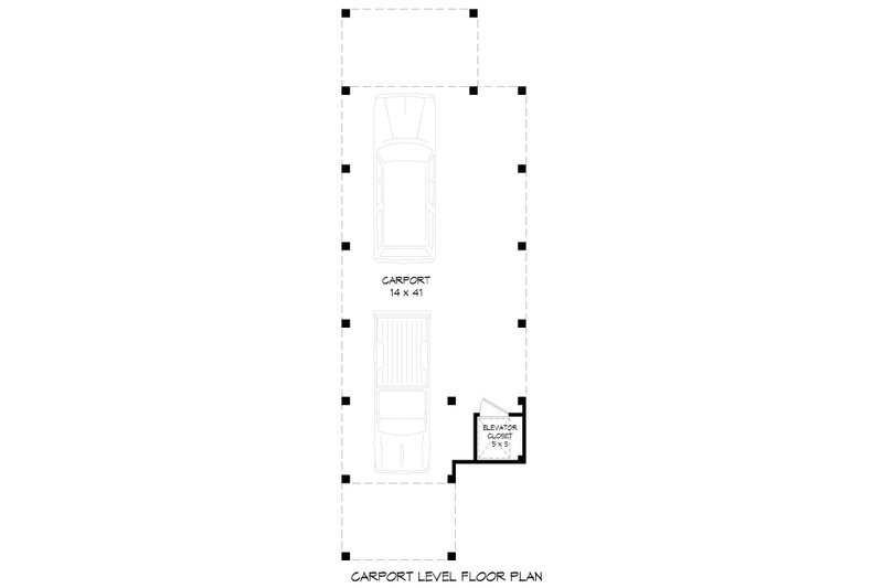 House Design - Floor Plan - Lower Floor for Beach House Plan #932-1001 - 3 bed, 3.5 bath