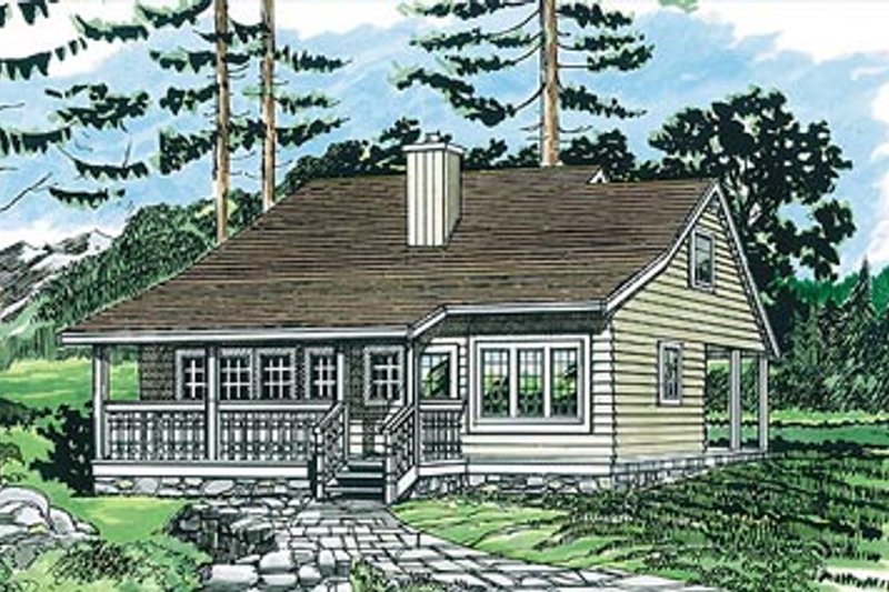 Ranch Style House Plan - 3 Beds 1 Baths 1183 Sq/Ft Plan #47-360