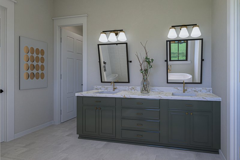 Architectural House Design - Interior - Master Bathroom 2 for Farmhouse House Plan #430-329 - 3 bed, 2.5 bath