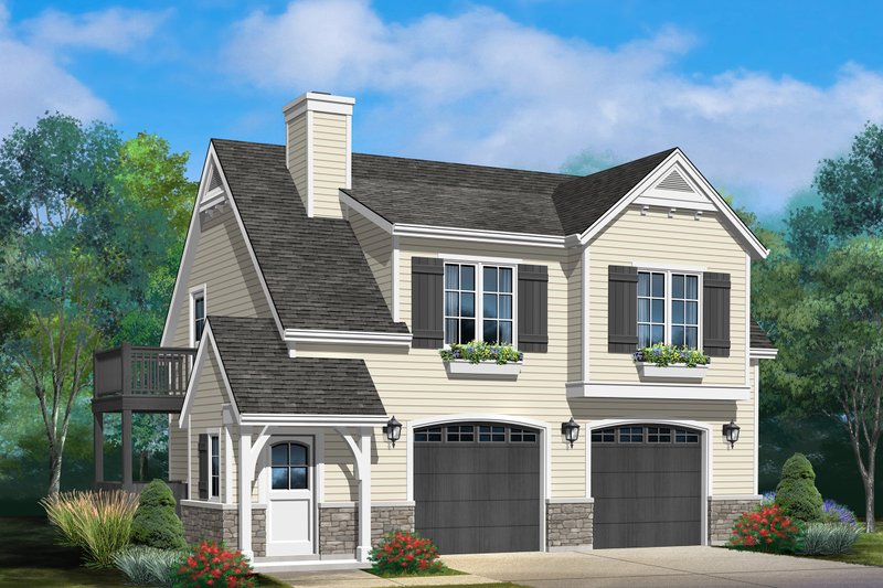 Dream House Plan - Country Exterior - Front Elevation Plan #22-605