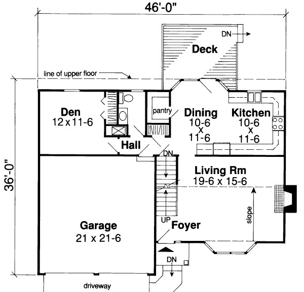 Traditional Floor Plan - Main Floor Plan #312-320