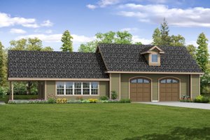 Country Exterior - Front Elevation Plan #124-1068