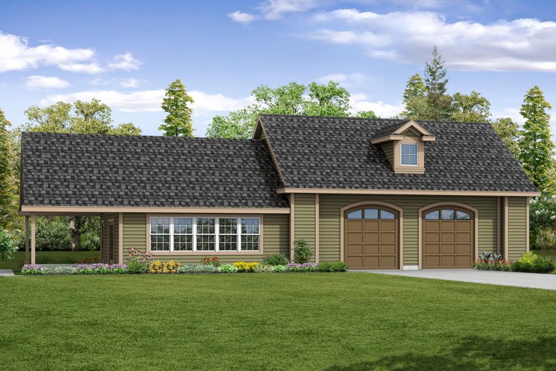 Dream House Plan - Country Exterior - Front Elevation Plan #124-1068