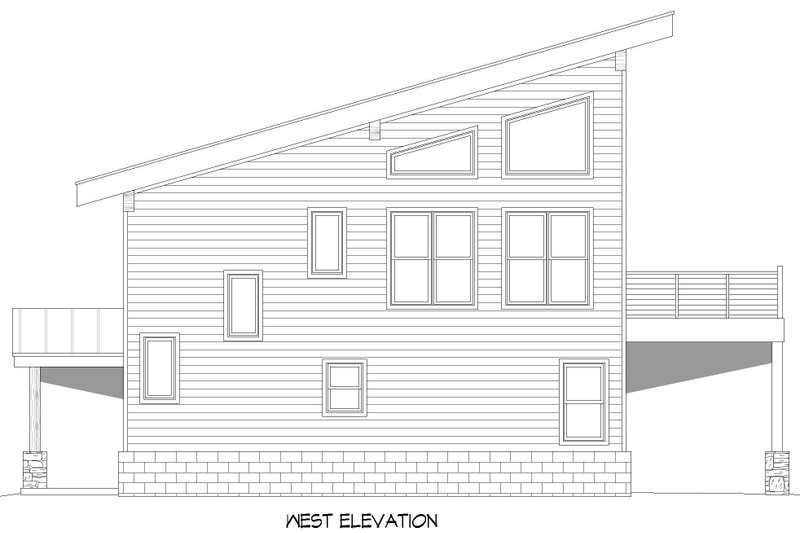 Home Plan - Exterior - Other Elevation 2 for Southern House Plan #932-886 - 3 bed, 3 bath